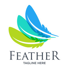 Triple Feather Logo - 165981501