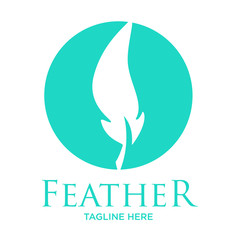 Fototapeta premium Flat Silhouette Round Logo Template