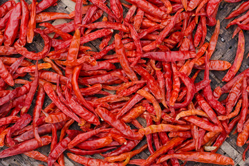 Red chilli background.