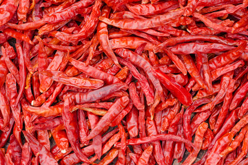 Red chilli background.