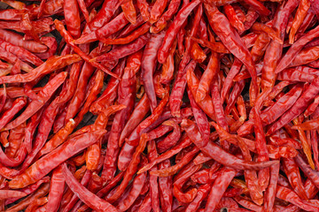 Red chilli background.