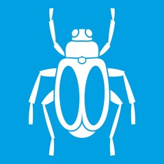 Dung beetle icon white