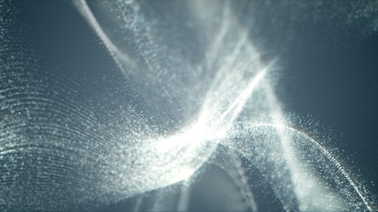 Digital cyber space glittering dust particles for head up display and User Interface background element