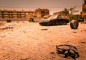 Zone of war, abandoned area