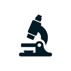 lab microscope icon - obrazy, fototapety, plakaty