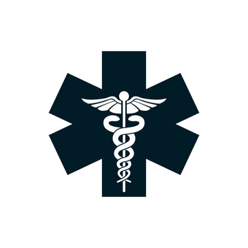 medical snake health symbol