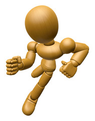 3D Wood Doll Mascot go as fast as one can. 3D Wooden Ball Jointed Doll Character Design Series.