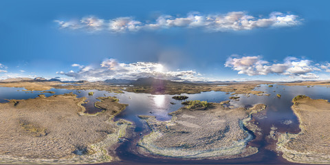 Luftbild der erstaunlichen Landschaft des Rannoch Moors , Schottland