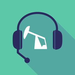 Long shadow  headset with a horsehead pump