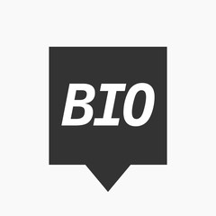 Isolated tooltip with  the text  BIO