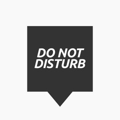 Isolated tooltip with    the text DO NOT DISTURB