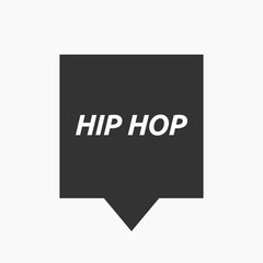 Isolated tooltip with    the text HIP HOP