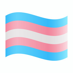 Isolated transgender flag
