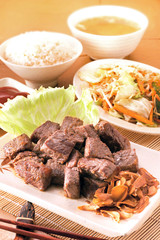 Beef teppanyaki set