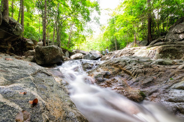 Huai yang waterfall tropical rainforest in national park