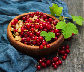 Bowl with red currant