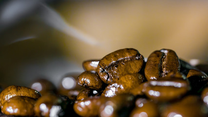 Roasted coffee seed macro