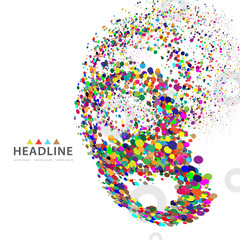 Brochure header layout template