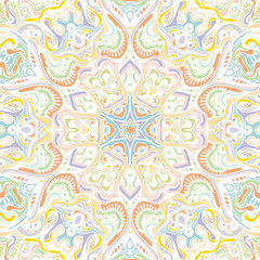 Fototapeta na wymiar Mandala Arabic Vintage seamless pattern.