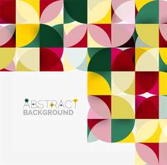 Modern geometrical abstract background circles