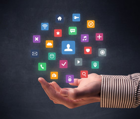 Hand holding applications