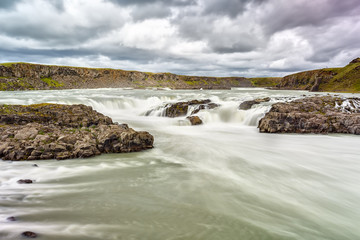 Urridafoss waterfall in Iceland