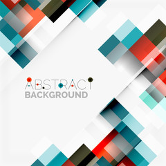 Abstract blocks template design background, simple geometric shapes on white, straight lines and rectangles
