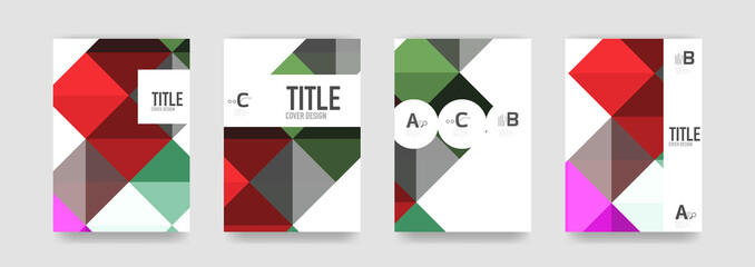 Set of brochure cover templates