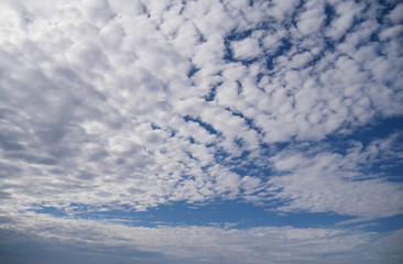 Streaky clouds in the sky