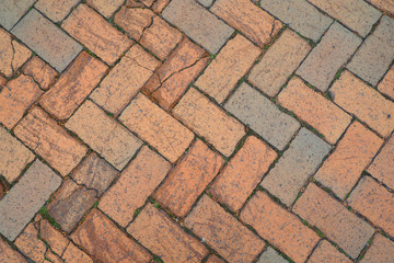 Old brick floor texture background