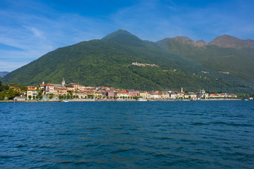 Fototapeta premium View of Cannobio on Lake Maggiore - Lago Maggiore, Verbania, Piemont, Italy