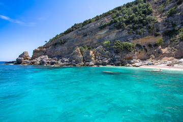 Cala Mariolu beach on the Sardinia island, Italy