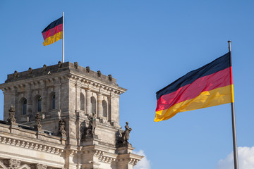 Naklejka premium Reichstagsgebäude in Berlin