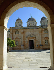 Fototapeta na wymiar CRETE.Agia Triada Monastery