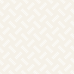 Crosshatch vector seamless geometric pattern. Crossed graphic rectangles background. Checkered motif. Seamless subtle texture of crosshatched lines. Trellis simple fabric print.