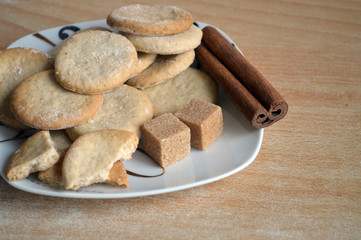 Handmade cookies in a nice plate