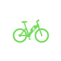 Fototapeta premium Electric bicycle icon, e-bike isolated on white