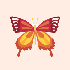 Cartoon Butterfly Character.