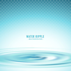 transparent water ripple vector background