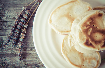 Pancakes with apples 