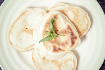 Pancakes with apples 