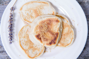 Pancakes with apples 