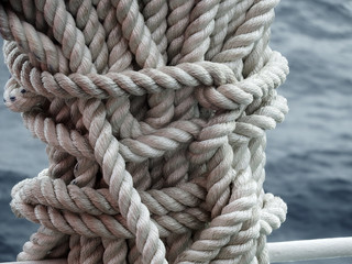Fototapeta na wymiar Rope knot ship