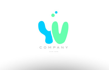 AAAAA alphabet letter blue green logo icon design