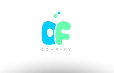 AAAAA alphabet letter blue green logo icon design