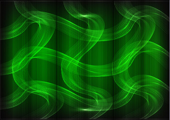 Many fine lines on a green background 