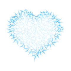 ハート　水色　アイコン