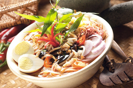 Asian Food Asam Laksa Noodles