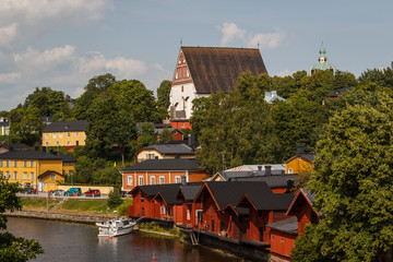 View to the old part of Porvoo, Finland