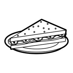 sandwich vector illustration